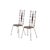 - 39.75"h, 17"h, 18.25"d, 17,5" seat height - Painted iron, textured brown vinyl upholstery - Condition: Good; some areas...