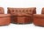Brown Vintage Italian Curved Modular Sofa, 1970s, Set of 4 For Sale - Image 8 of 10