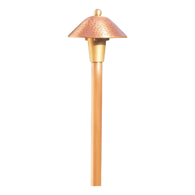 Petite Mirage Hand Hammered Copper Path Light For Sale