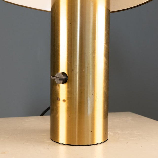 Gold Vega Table Lamp by Franco Mirenzi for Valenti Luce, 1978 For Sale - Image 8 of 12