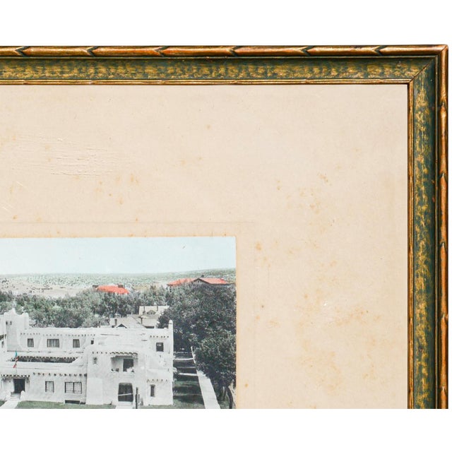 Early Historical Colored Architectural Photograph of New Mexico Museum of Art, 20th Century For Sale - Image 4 of 9