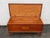 Early 20th Century Early 1900s Carved Bench Cedar Chest Blanket Trunk 6365 For Sale - Image 5 of 12