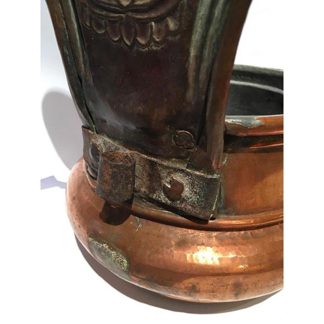 Copper Kitchen Wall Planter Pot, Italy, 1890s For Sale - Image 9 of 15