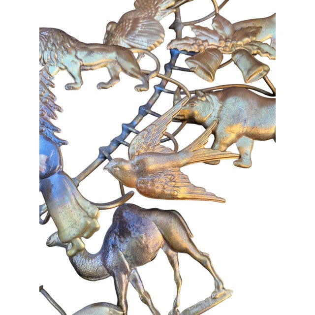 Late 20th Century Large Petites Choses All-Seasons Brass Wreath Dresden Easter Christmas Halloween Etc. For Sale - Image 9 of 17