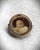 Gold Antique Petite 10k Round Baby Sepia Portrait Pin For Sale - Image 8 of 10