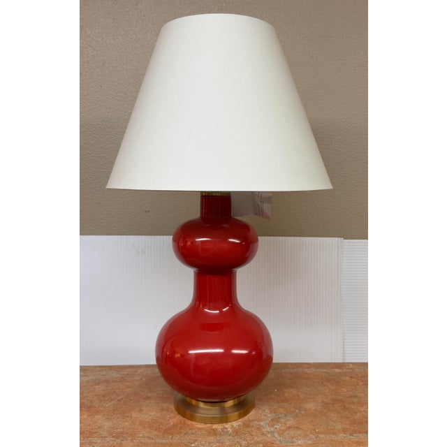 Traditional Empire Christopher Spitzmiller for Visual Comfort Chambers Table Lamp, Cinnabar For Sale - Image 3 of 12