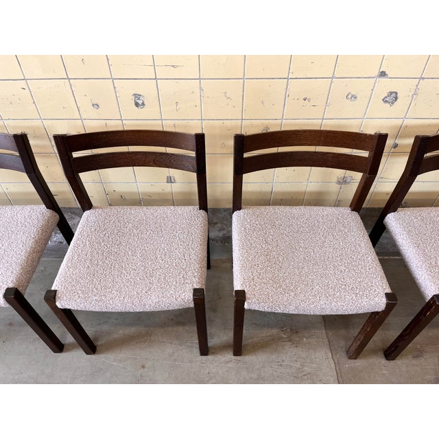 Model 401 Dining Chairs by Jørgen Henrik Møller for JL Møllers, 1960s, Set of 6 For Sale - Image 3 of 8