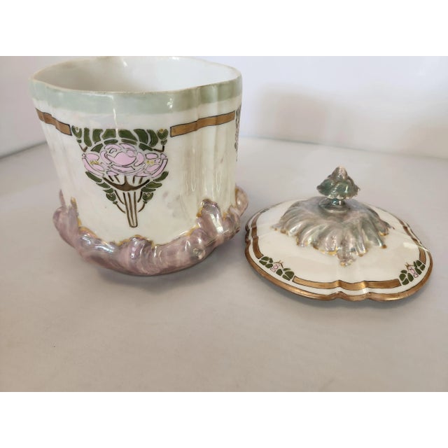Art Deco Limoges Biscuit Canister Bawo & Dotter Elite Limoges France, (1896-1900) This is a stunning example of one of the...