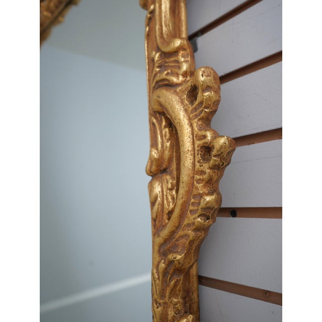 Friedman Brothers Friedman Brothers Chippendale Rococo Gold Frame Mirror For Sale - Image 4 of 13