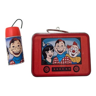 1999 Hallmark Keepsake Howdy Doody Miniature Lunch Box Ornament Set For Sale