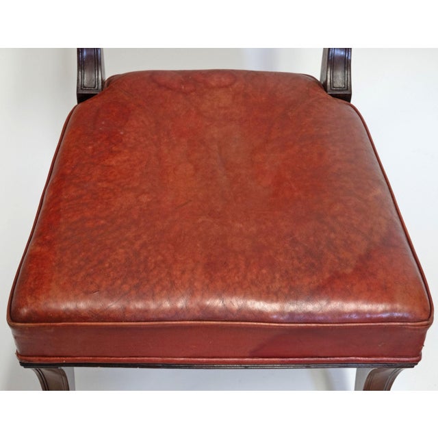Regency Mahogany Sabre Leg Dining Chairs with Leather Seats, 1825, Set of 6 For Sale - Image 16 of 18