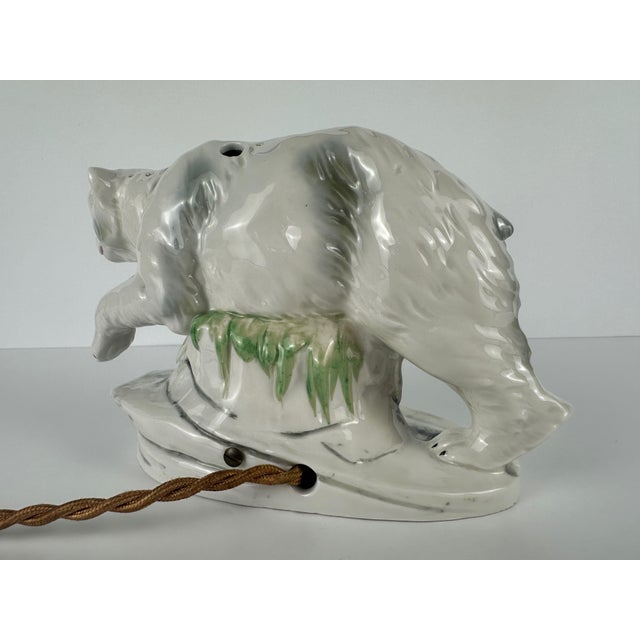 Art Deco Polar Bear Table Lamp, 1930s For Sale - Image 6 of 13