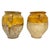 19th-Century Southern French Yellow-Glazed Terracotta Confit Pots - Pair For Sale - Image 14 of 15