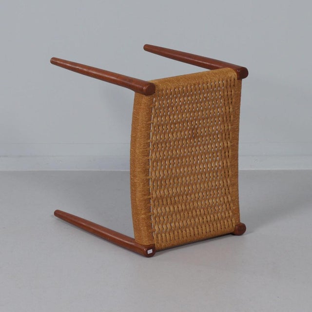 Danish Model 77A Stool by Niels Otto Møller for J.L. Møllers Møbelfabrik, 1960s For Sale - Image 6 of 8