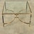 Mid 20th Century French Mid-Century Brass & Glass Square Coffee Table For Sale - Image 5 of 10