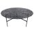 Jean black patina bronze dining table by fred and juul dimensions: ø 180 x h 74 cm. Materials: black patinated bronze....