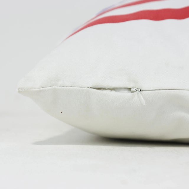 Distressed Americana Flag Pillow For Sale - Image 4 of 9
