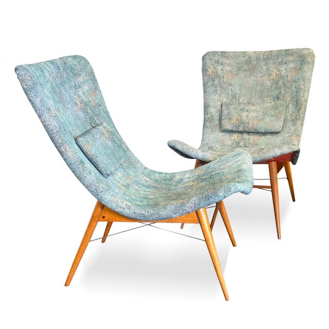 Price for the pair. Manufacturer: Vertex Designer: Miroslav Navrátil Period: 1960s Professionally restored and newly...