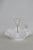 Fenton Art Glass Company Mid 20th Century Fenton White Milk Glass Ruffled Edge Hobnail Candy Dish With Metal Handle For Sale - Image 4 of 14