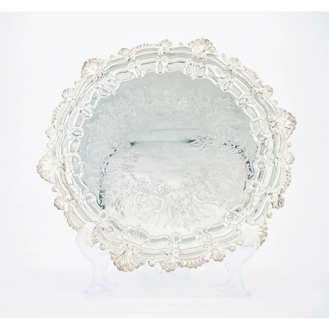 Introduce a touch of timeless elegance to your entertaining with this exquisite English Sheffield Silver Plate serving...