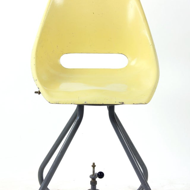 Yellow Tram Chair by Miroslav Navratil for Vertex, 1960s For Sale - Image 12 of 13