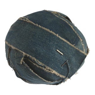 1930s Vintage Denim Decorative Ball - For Sale