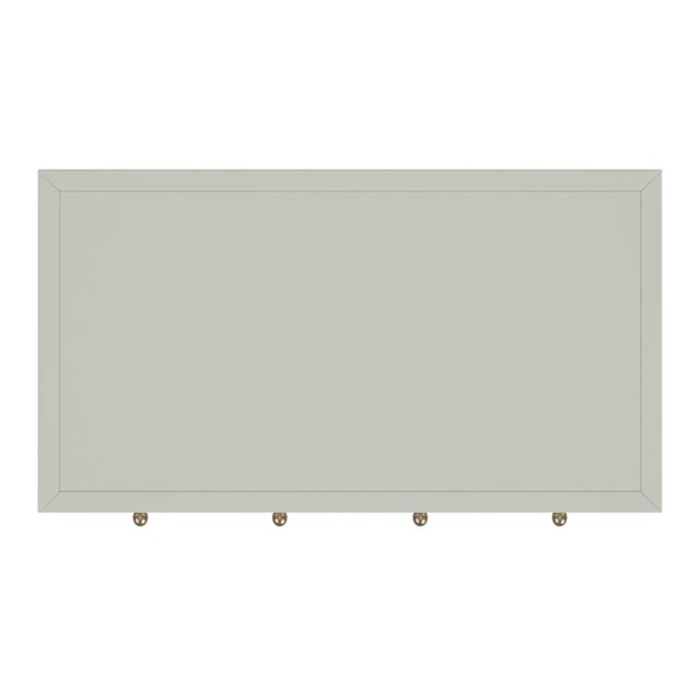 Wood Nora 40 in. W Rectangular Wood 2 Drawer Writing Desk, Sage Green For Sale - Image 7 of 8