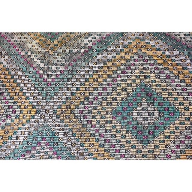 1960s Vintage Handmade Kilim Rug For Sale - Image 6 of 11