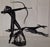 1960s Sculpture Diana on the Hunt in Black Lacquered Metal, 1960s For Sale - Image 5 of 5