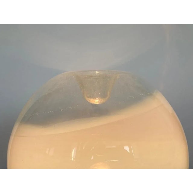 Big Mid-Century Czechoslovakian Art Glass Table Lamp, 1970s For Sale - Image 3 of 8