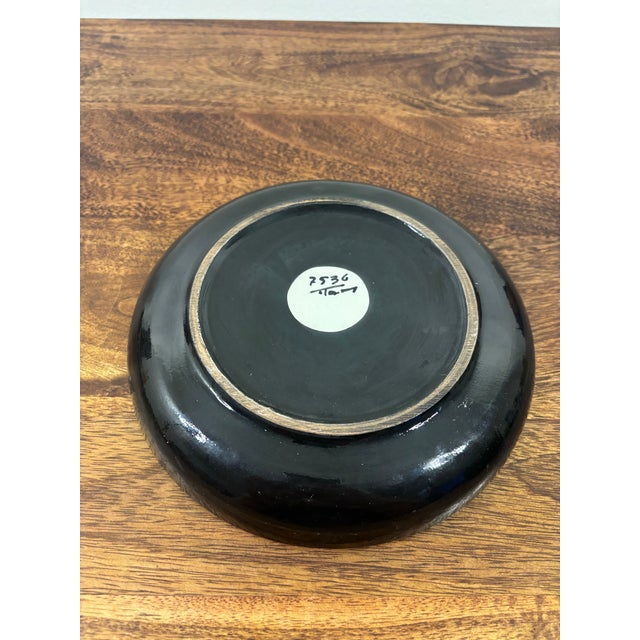 1960s Aldo Londi for Bitossi Rare Italian Zebra Glaze Ceramic Smoking Set For Sale - Image 9 of 12