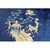 Antique Peking Chinese Floral Blue 1920s Rug, Circa Date: 1920s. This magnificent example of early 20th-century Chinese...