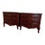 Rare Vintage Henredon Solid Walnut Pair of Nightstands For Sale