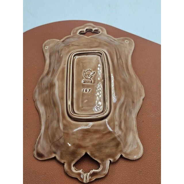 Ceramic Vintage Ceramic Majolica Platter from Haiden, 1960s For Sale - Image 7 of 10