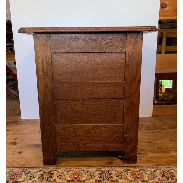 American Antique Oak Three Drawer Chest For Sale - Image 3 of 11
