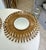 Pair Gilt Metal Eyelash Sunburst Convex Wall Mirrors For Sale In Palm Springs - Image 6 of 18