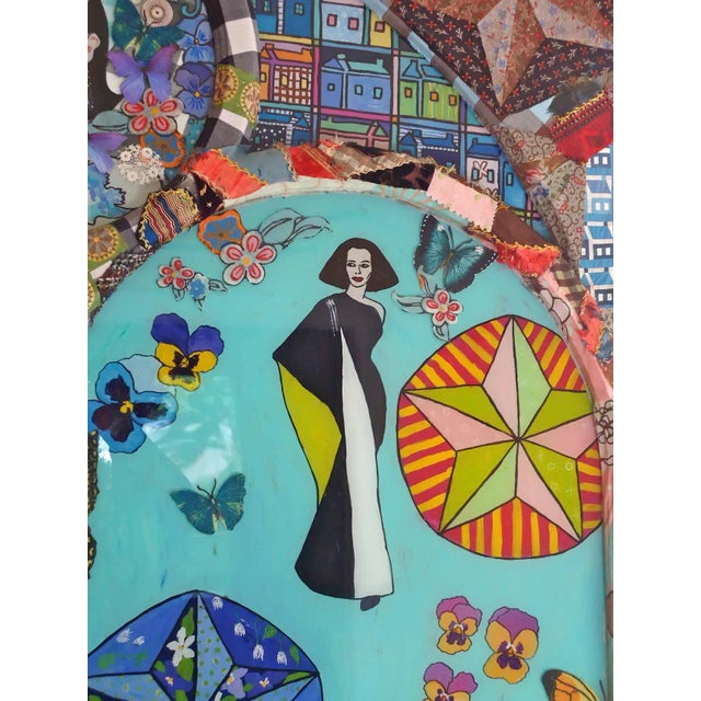 Glorious Gloria Painting on Glass For Sale - Image 4 of 6