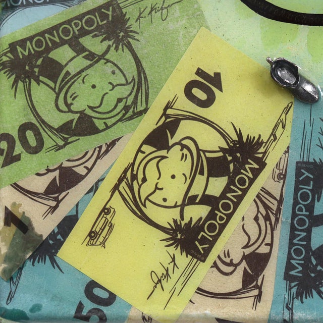 Go to Jail - Original Monopoly Pop Art Acrylic and Resin Painting on Canvas For Sale In Los Angeles - Image 6 of 9