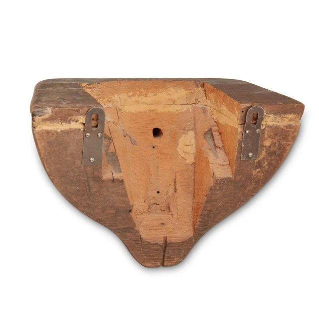 Pair of 19th Century Continental Baroque Carved Wood Cherub Brackets For Sale - Image 4 of 5