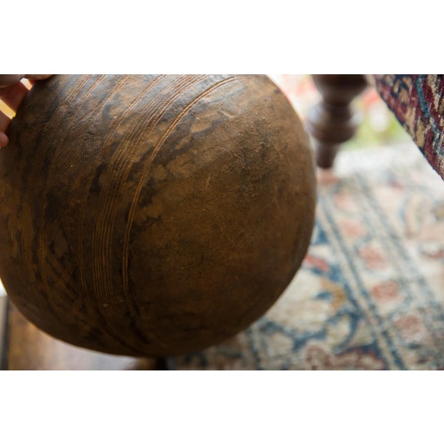 Vintage African Wooden Bowl For Sale In New York - Image 6 of 7