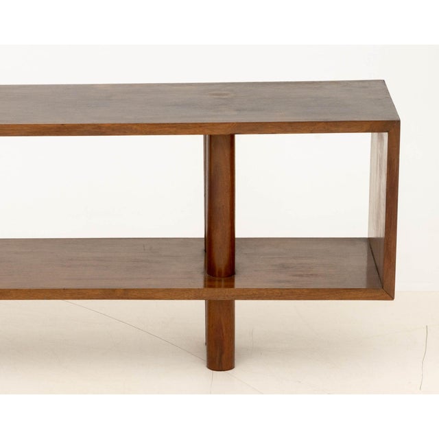 Mid 20th Century Set of Three Modern Graduated Walnut Modular Shelves For Sale - Image 5 of 14