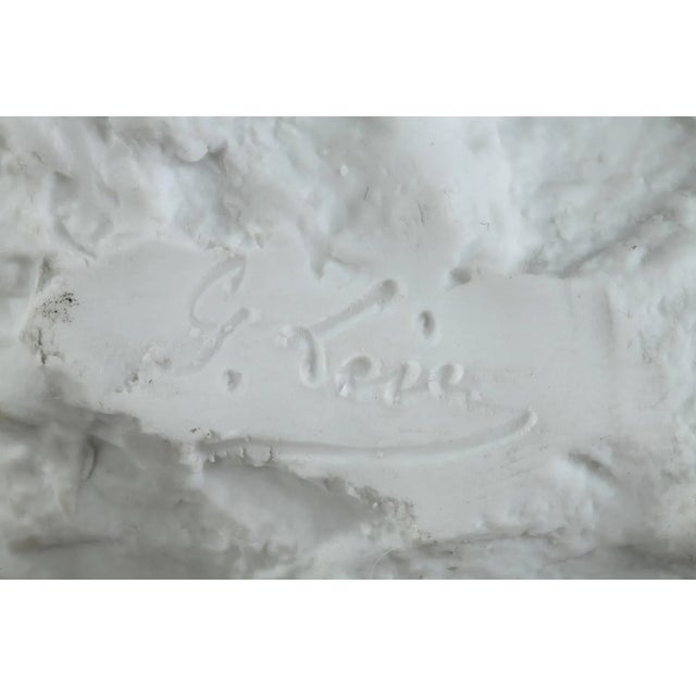 19th Century Biscuit Young Woman With Flowers Statuette For Sale - Image 17 of 18