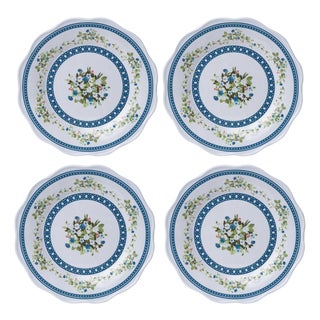 Trellis and Topiary Melamine Dinner Plates, Set of 4 For Sale