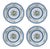 Trellis and Topiary Melamine Dinner Plates, Set of 4 For Sale