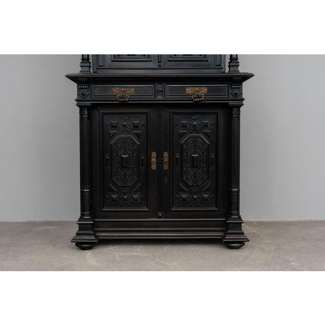 Gründerzeit Sideboard in Black, 1800s For Sale - Image 9 of 18