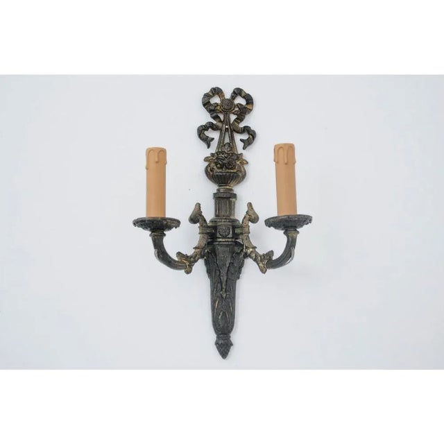 Antique Wall Lamps, France, 1890, Set of 2 For Sale - Image 4 of 8