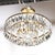 Mid-Century 3-Tier Faceted & Cut Crystal Chandelier in Brass W/ Glass Rod Detail For Sale In New York - Image 6 of 18