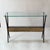 Mid-Century Modern Cesare Lacca Italian Console Table in Walnut, Brass, Italy 1950s For Sale - Image 3 of 17