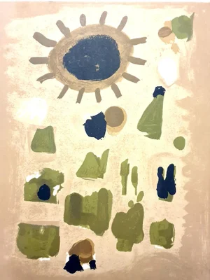 Roger Bissiere - Landscape - Lithograph 1964