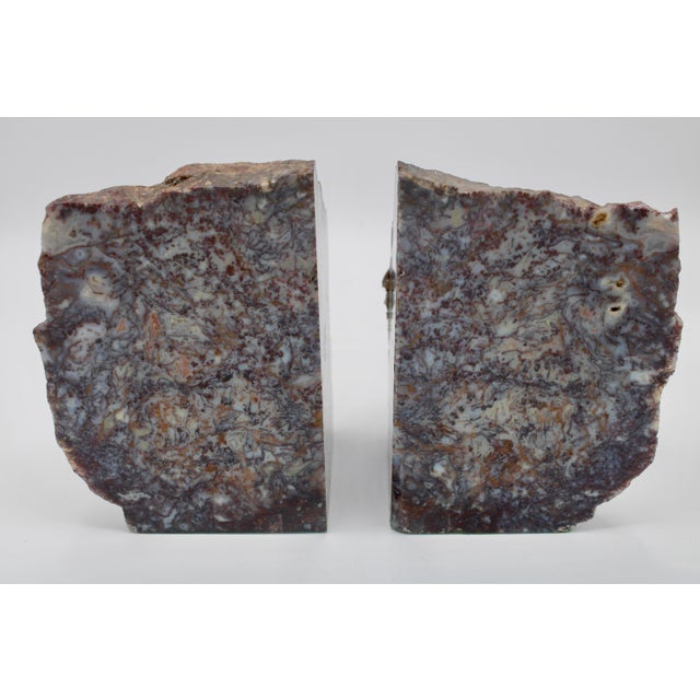 Mid Century Modern Agate Bookends For Sale In Tulsa - Image 6 of 8